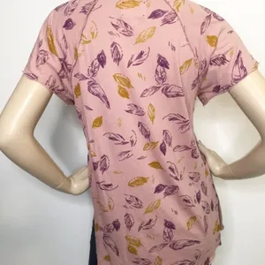 T La Anthropologie Sylvan Flutter Sleeve Tee Shirt Top Pink Floral Size Small thumbnail 7