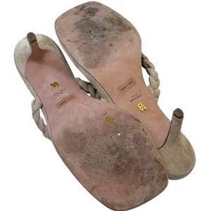 Veronica Beard Marissa Sand‎ Suede Square Toe Thong Sandal Braided Summer 9.5 thumbnail 11