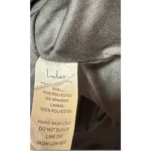 Lulus Black Long Sleeve Corset Accent Bodycon Maxi Dress Size M thumbnail 12