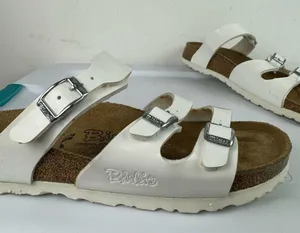 Birkenstock Birki’s Florida White Birko-Flor Strappy Sandals Sz 7 thumbnail 5