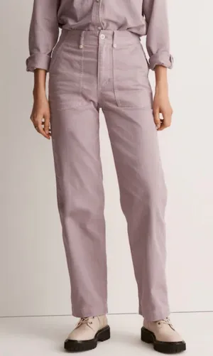 Madewell Perfect Vintage‎ Wide-Leg Pant Women 31 Grape High Rise Utility Edition thumbnail 1