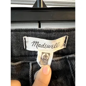 Madewell Cali Demi Boot Jeans Black Washed Size 28 thumbnail 5