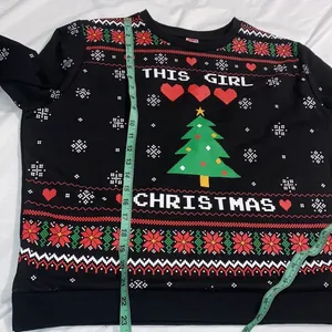 This girl loves Christmas holiday sweatshirt XL thumbnail 6
