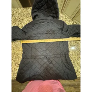 Lauren Ralph Lauren Quilted Hooded Anorak Coat Black Size Petite XS Hooded thumbnail 9