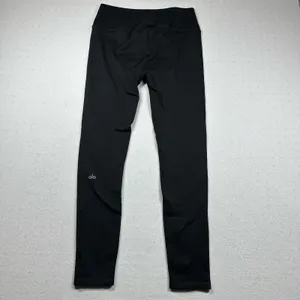 Alo Yoga Seamless High Waist Ribbed Leggings Black thumbnail 2