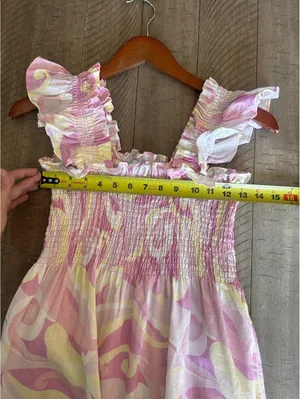 Hill House Home The Ellie Nap Dress in Pink Candy Kaleidoscope Women’s size XS thumbnail 10