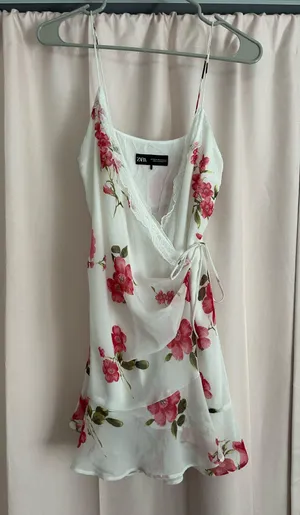 Floral tie dress thumbnail 1