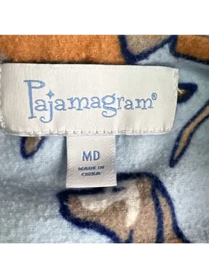 Pajamagram Medium Dog Tired Cotton Flannel Pajamas 2-Pc Blue 100% Cotton Womens thumbnail 12
