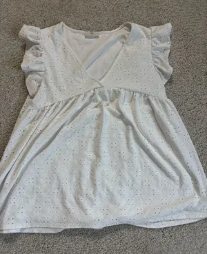 Entro Babydoll White Blouse thumbnail 1