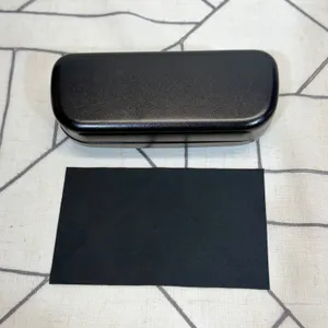 Coach Eyeglasses Case OS Black Hard Shell Clamshell with Cleaning Cloth thumbnail 2
