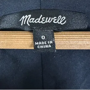 Madewell‎ Slowsong Dress Womens 0 Navy Blue Embroidered Lace Coastal Grandmother thumbnail 5