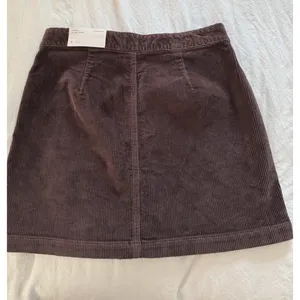American Eagle Skirt Womens Size 4Long Brown Corduroy Short Skirt High Rise NWT thumbnail 9
