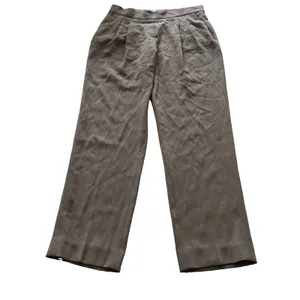 Aritzia Babaton Cohen Pants Pleated Cropped Trousers 6 Taupe thumbnail 2