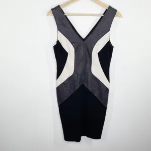 Bailey 44 Candela Black White Grey Textured Bodycon Dress Women's Size‎ Small S thumbnail 2