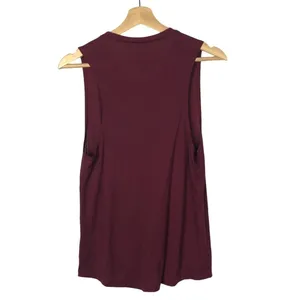 Boutique Meet Me At the Barre Burgundy‎ Red Graphic Muscle Tank Top S thumbnail 2