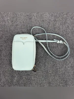 KATE SPADE Zeezee North South Phone Crossbody Light Blue Pebble Leather thumbnail 2