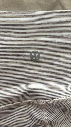 Lululemon light grey striped leggings thumbnail 5