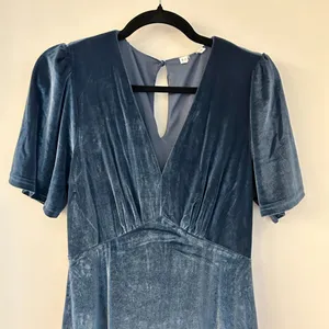 Baltic Born Vivian Velvet Maxi Dress in Blue Size S NWOT thumbnail 5