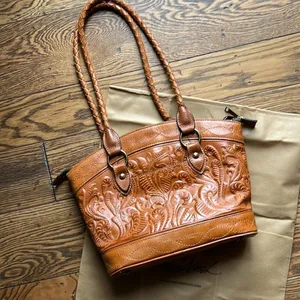 Patricia Nash Zorita‎ Leather Tooled Shoulder Bag Western Boho A27 thumbnail 4