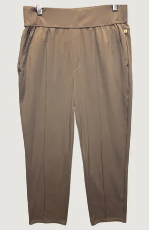 1905 | Halara High Waisted Pintuck‎ Straight Leg Athletic Trousers Taupe Women M thumbnail 1