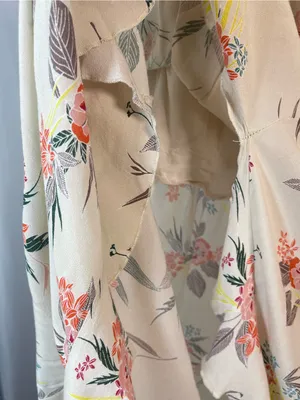 Coco + Jaimeson Large Strapless Cream Floral High Low Dress Ruffle Tropical thumbnail 3