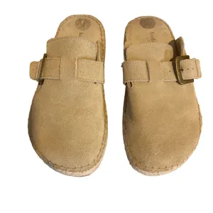 Haute Hippie "Biscuit" Beige "Aria" Suede Clogs With Box (6) thumbnail 7