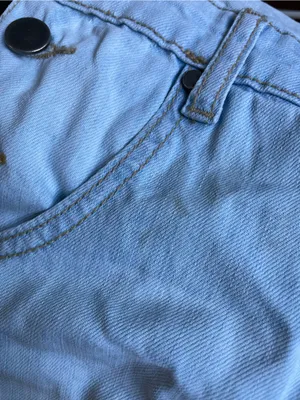 Forever 21 Light Blue Distressed Denim Overalls thumbnail 10