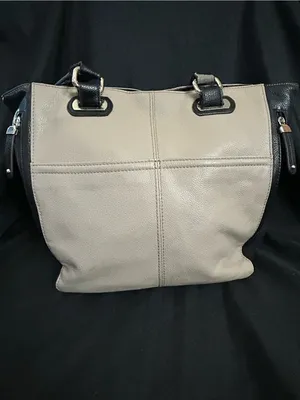 Tignanello Classic Two-Tone Tote Bag Black & Cream thumbnail 2