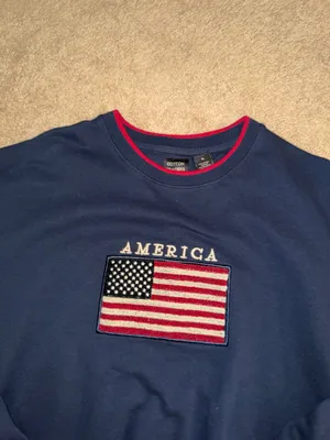 USA Sweatshirt Blue Size XL thumbnail 3