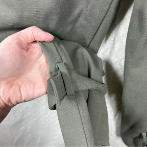 Aritzia Babaton‎ Green Gray Wool Blend High Rise Taper Trouser Pants thumbnail 3