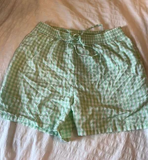 The Drop Gingham Boxer Shorts NWT Green Size M thumbnail 1
