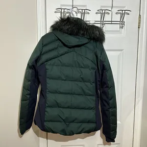 Salomon Stormcozy Puffer‎ Ski Snow Boarding with removable hood or fur trim L thumbnail 5