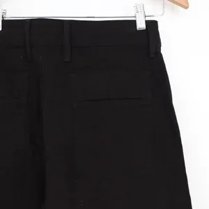 American Giant Black Wide Leg Cropped Pants Size 6 Made in USA thumbnail 6