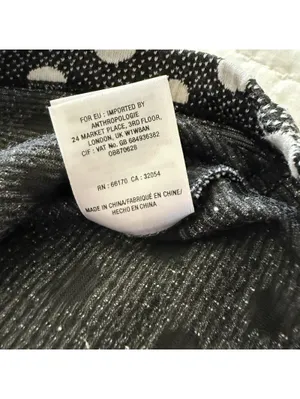 Anthropologie Maeve Polka Dot Black & White Sleeveless Blouse Top Sz M Medium thumbnail 7