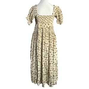 Free People Dainty Cottage Ethereal Bali Juniper Midi Dress 10 Lace Cream Floral thumbnail 9