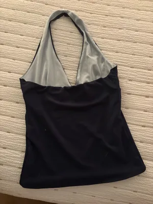 Marshalls Scooped Neck Navy Top thumbnail 2
