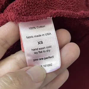 perfectwhitetee Crewneck Sweatshirt french terry cotton tyler womens Red xsmall thumbnail 5