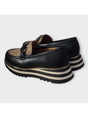 Good Choice Women's Geneva Animal Print Chain Slip On Platform Loafers Size 9 thumbnail 14