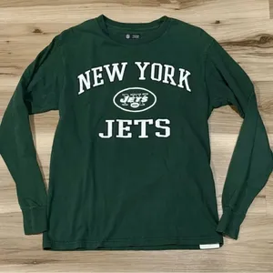 NFL Team Apparel New York Jets Long Sleeve Shirt Women’s Small thumbnail 1