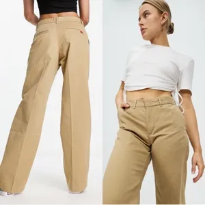 LEVI’S Khaki Mid Rise Straight Leg Retro 90s Baggy Dad Trouser Workwear Pants 24 thumbnail 10
