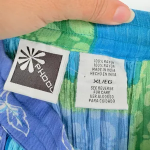 Phool Patchwork Boho Maxi Skirt Sz XL Hippie Festival Crinkly Lagenlook Blue thumbnail 8