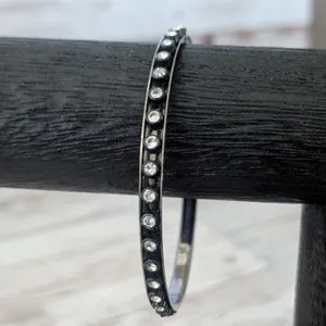 Vintage Bracelet with Clear Gems - 8.25" thumbnail 7
