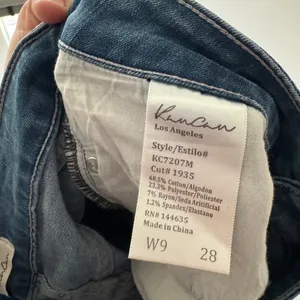 KanCan Skinny Dark Wash Distressed Raw‎ Hem Jeans thumbnail 5