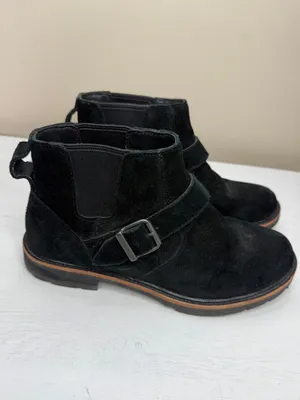 LLBean Old Port Black Suede Ankle Boot Sz 8 thumbnail 3