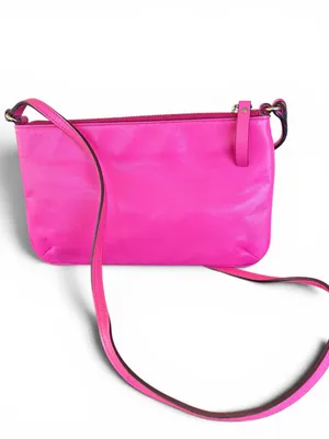 kate spade Hot Pink Leather Crossbody with Gold Logo thumbnail 12