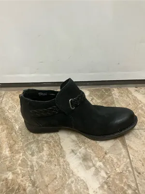 BORN Nolina Black Leather Buckle Booties 6M thumbnail 4
