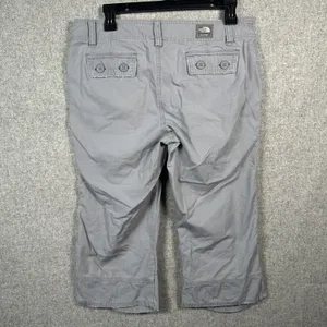 The North Face Capri Pants Womens Size 10 Gray Cargo Hiking Cotton Pockets‎ thumbnail 4