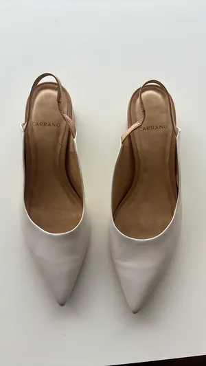 Carrano White Low Heels  thumbnail 2