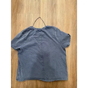 Free‎ People We The Free Womens XS Blue Short Sleeve Exposed Seam Boxy T-Shirt thumbnail 2