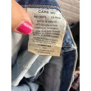 Lee Bootcut Jeans Womens 10P Blue Excellent Mid Rise Regular Fit Stretch Denim thumbnail 5